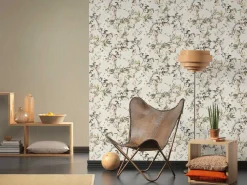 Vliestapete Michalsky Blumen Floral creme grün 36498-2