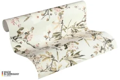 Vliestapete Michalsky Blumen Floral creme grün 36498-2