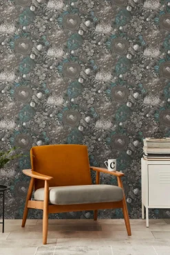 Vliestapete Michalsky Rosen Grau Schwarz Blau 39979-2