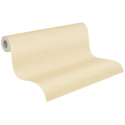 Vliestapete Michalsky Textiloptik Uni Gelb 39987-1