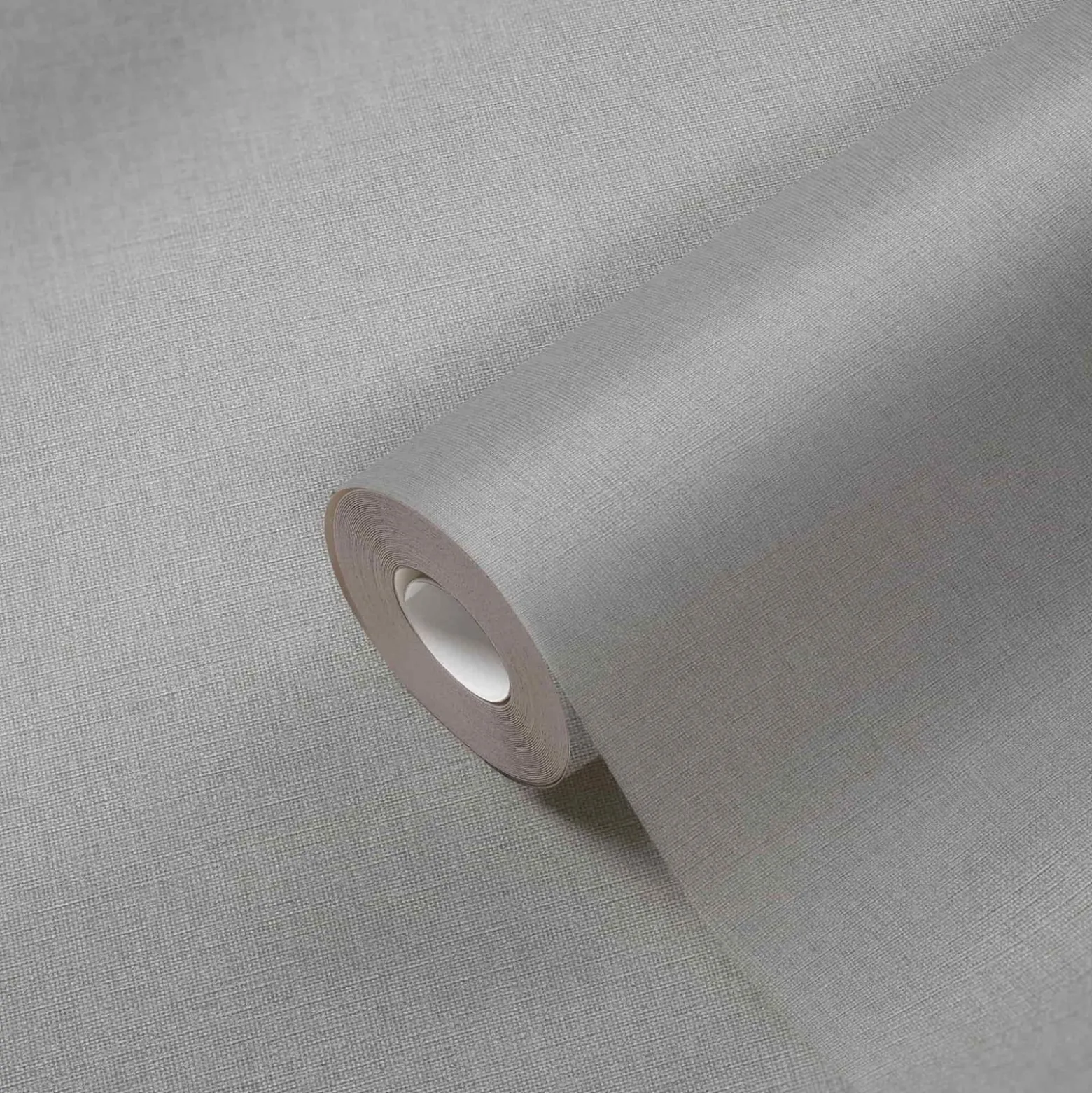Vliestapete Michalsky Uni Leinenoptik Grau 39989-1