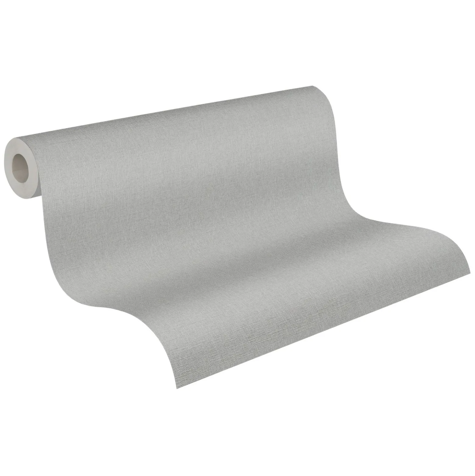 Vliestapete Michalsky Uni Leinenoptik Grau 39989-1