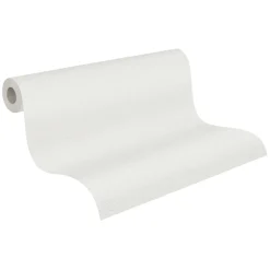 Vliestapete Michalsky Uni Leinenoptik Weiß 39989-3