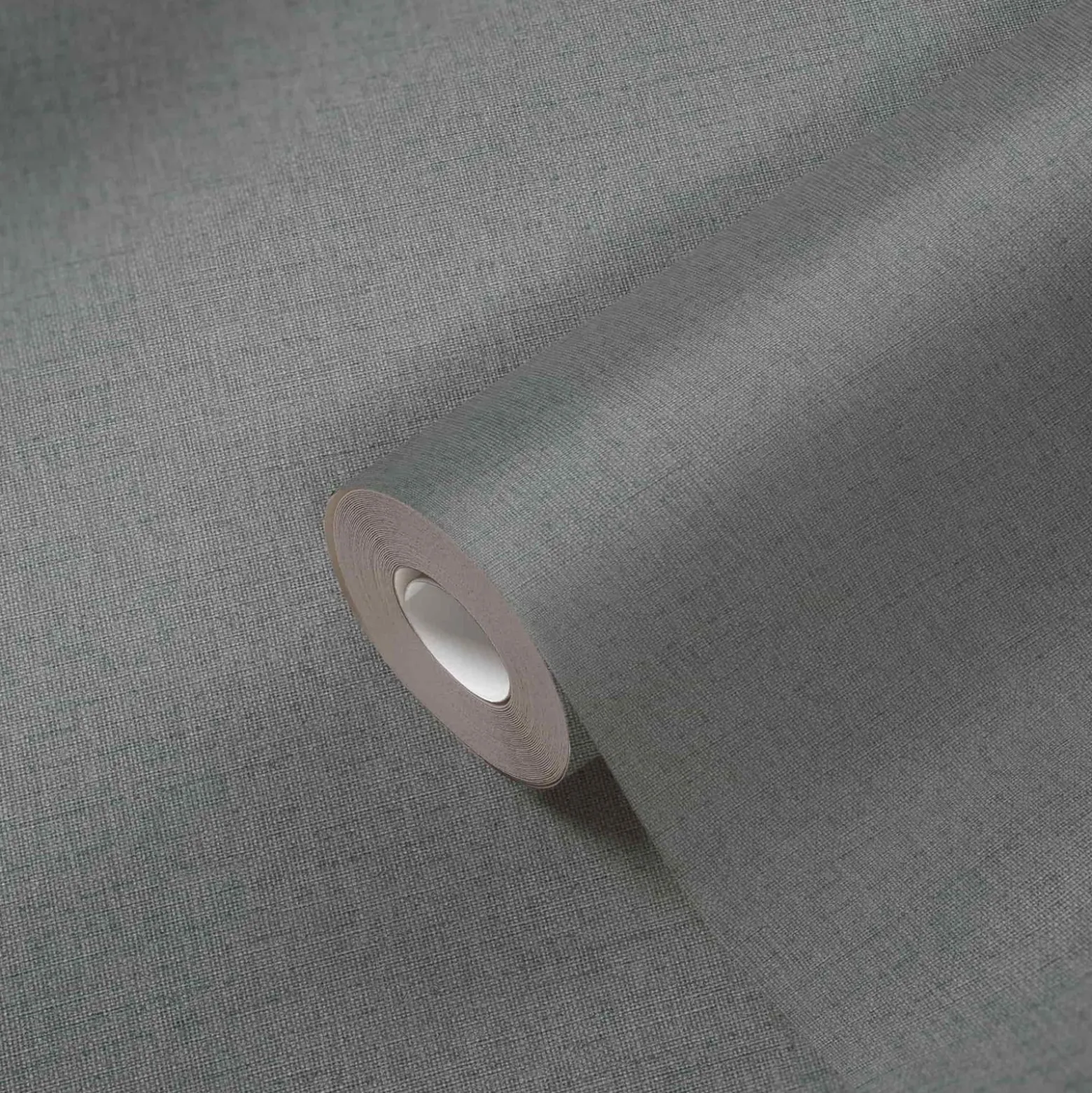 Vliestapete Michalsky Uni Leinenoptik Dunkelgrau 39988-7