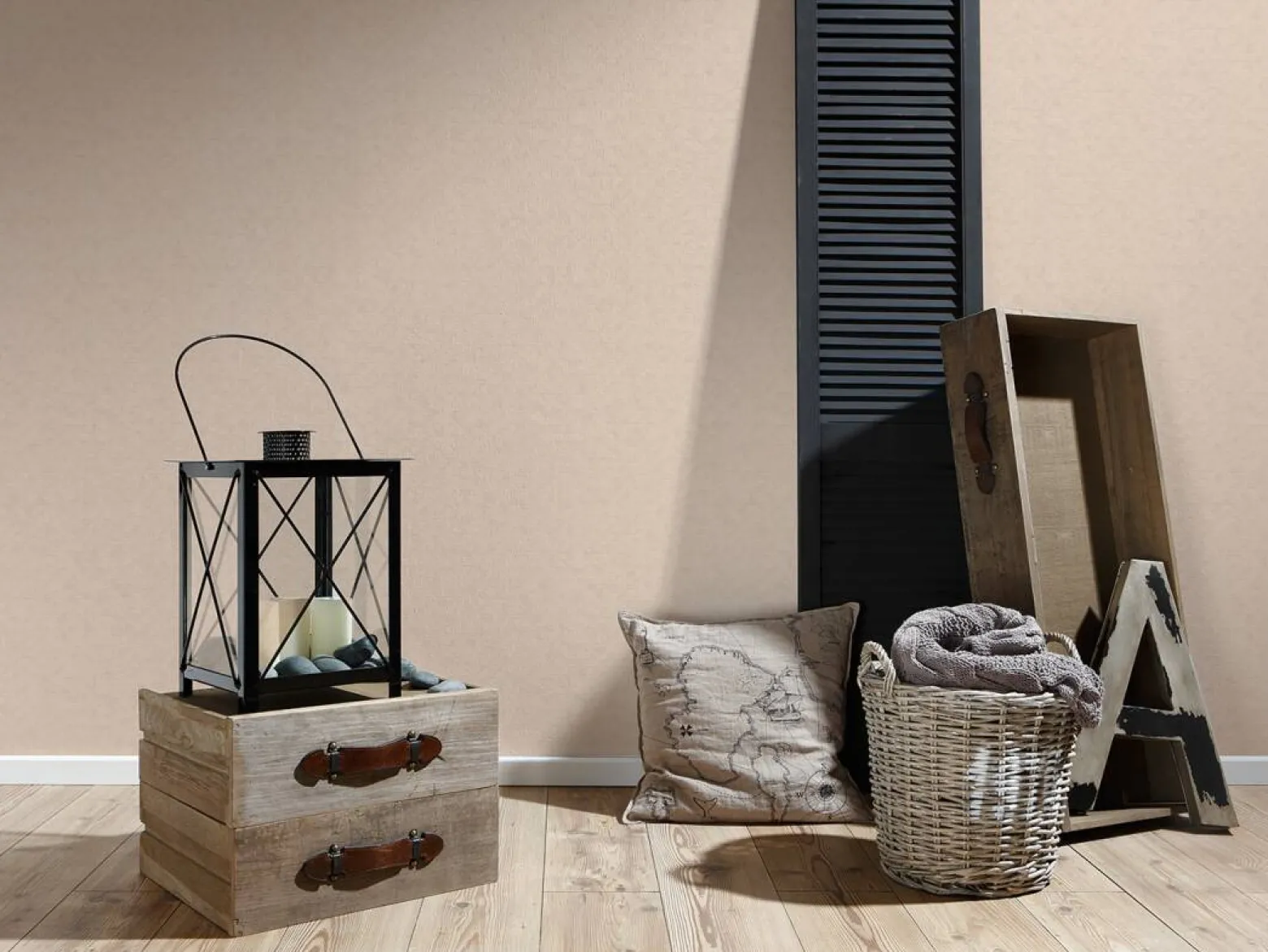 Vliestapete Mosaik Vintage apricot 37284-2