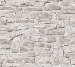 Vliestapete Naturstein 3D Effekt Grau Beige 38815-3