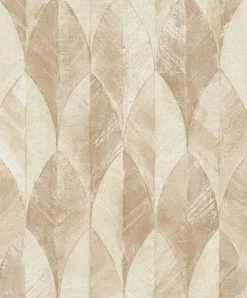 Vliestapete Nomad Beige Blatt Muster A47706 Grandeco