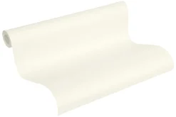 Vliestapeten Uni-Design cremeweiß Metallic 3680-03