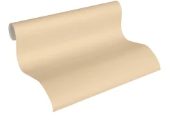 Vliestapeten Uni-Design goldbraun Metallic 3531-60