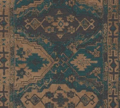 Vliestapete Orientalisch Muster dunkelblau braun 37868-2