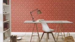 Vliestapete Ornamente Barock rot gold Rasch 570540
