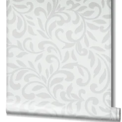 Vliestapete Ornamente Floral Creme Perlmutt Metallic 82383