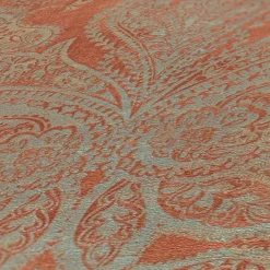 Vliestapete Ornamente Metallic Orange Grau 39119-2