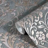 Vliestapete Ornamente Metallic grau alt-rosa 32604