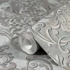 Vliestapete Ornamente Metallic grau gold 32605