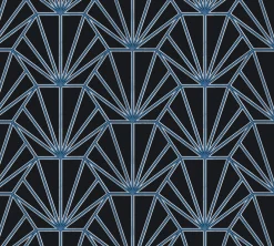 Vliestapete Ornamente schwarz blau weiß silber 37528-2