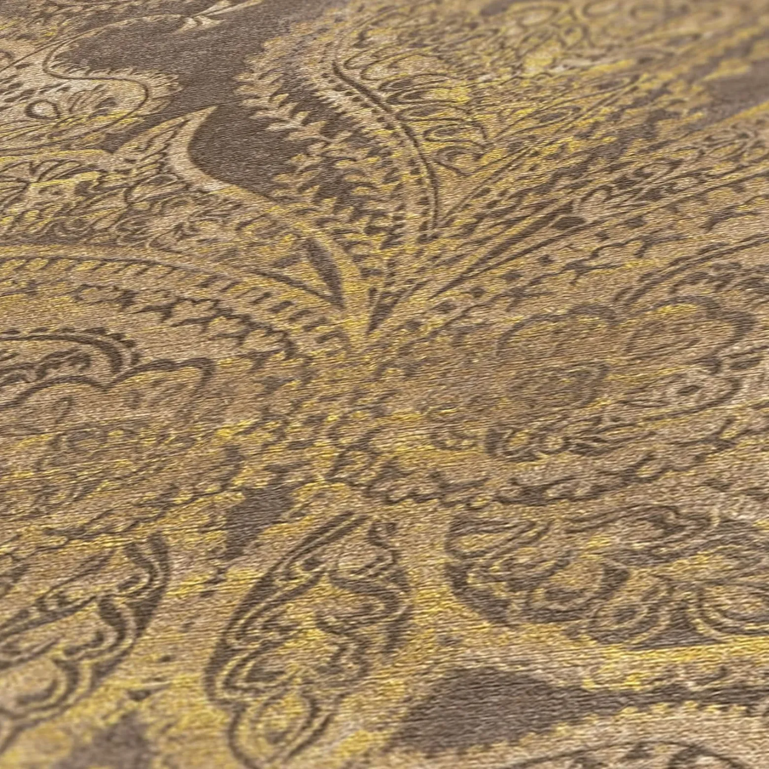Vliestapete Paisley Metallic Braun Gold 39119-4