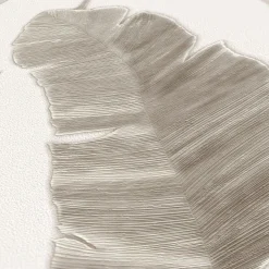 Vliestapete Palmen Blätter Tropen Weiß Beige 39218-5