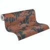 Vliestapete Palmen Dschungel Blau Bronze Metallic 79162-4