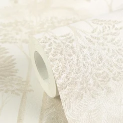 Vliestapete Palmen Dschungel Creme Beige Metallic 79162-1