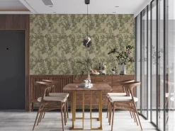 Vliestapete Pflanzen Floral Blumen Grün Weiß 39424-1
