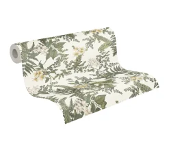 Vliestapete Pflanzen Floral Blumen Weiß Grün 39424-3