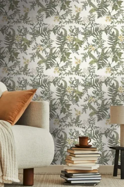 Vliestapete Pflanzen Floral Blumen Weiß Grün 39424-3