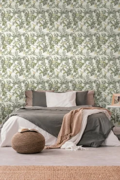 Vliestapete Pflanzen Floral Blumen Weiß Grün 39424-3