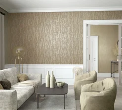 Vliestapete Pflanzen Gräser beige grau 85732
