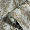Vliestapete Pflanzen Gräser silber beige metallic 85733
