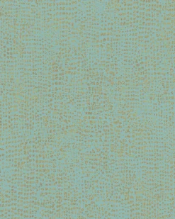 Vliestapete Punkte blau gold Metallic 31305