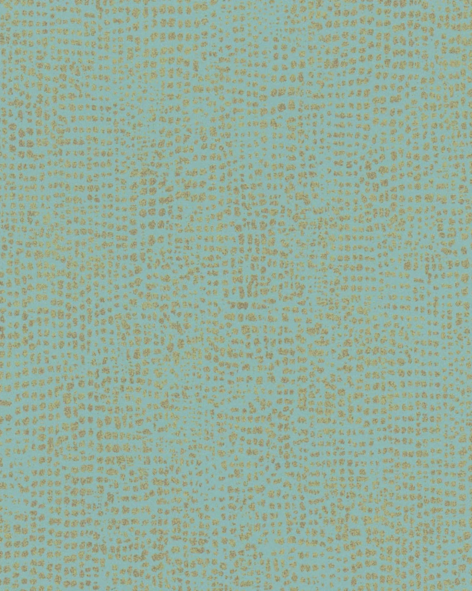 Vliestapete Punkte blau gold Metallic 31305