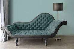 Vliestapete Punkte Textil Optik Blau Weiß 39070-5