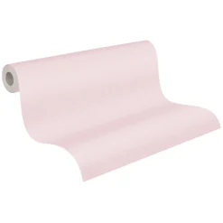 Vliestapete Punkte Textil Optik Rosa Weiß 39070-3