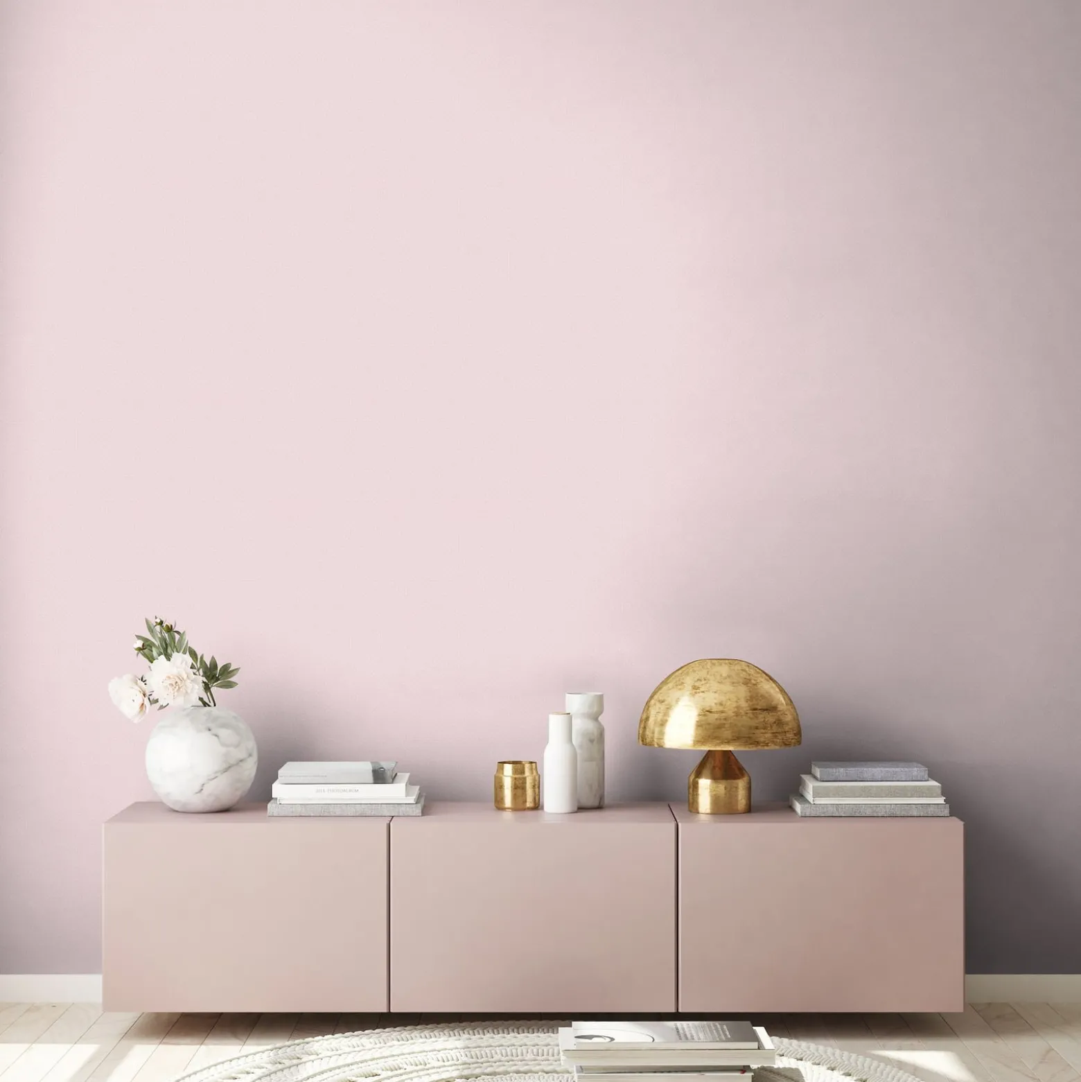 Vliestapete Punkte Textil Optik Rosa Weiß 39070-3