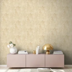 Vliestapete Putz Optik Beige Gold Metallic 39670-5