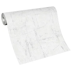 Vliestapete Putz Optik Creme Silber Metallic 10320-31