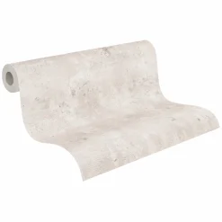 Vliestapete Putz Optik Grau Silber Metallic 39670-6