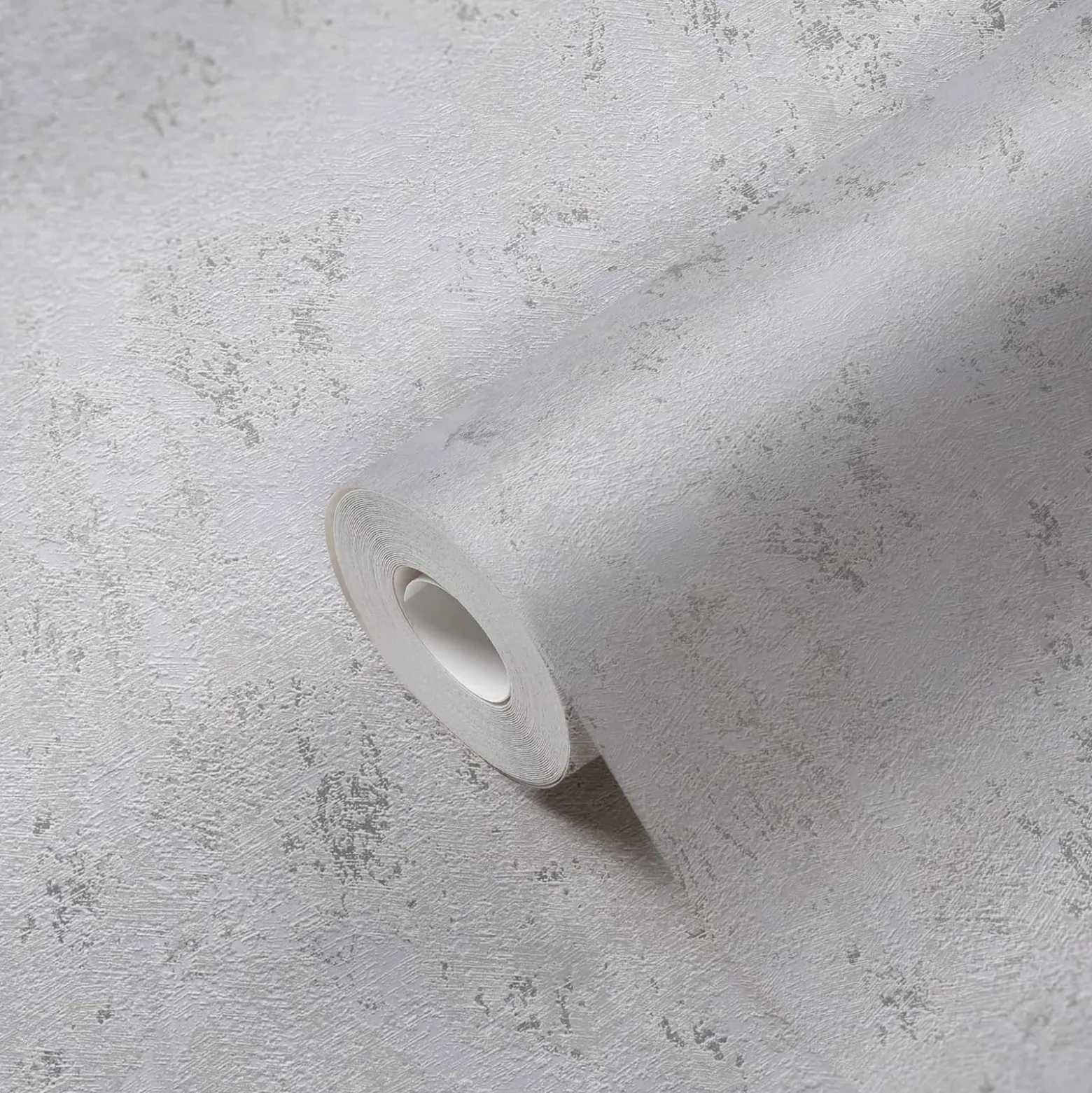 Vliestapete Putz Optik Grau Silber Metallic 39387-2