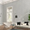Vliestapete Putz-Optik Struktur Metallic grau weiß 32815