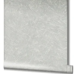 Vliestapete Putz-Optik Struktur Metallic grau weiß 32815