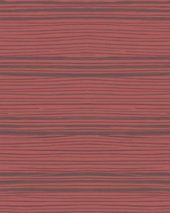 Vliestapete Querstreifen rot lila silber Metallic 31213