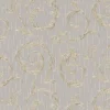 Vliestapete Ranke Floral taupe gold Glanz Marburg 30609