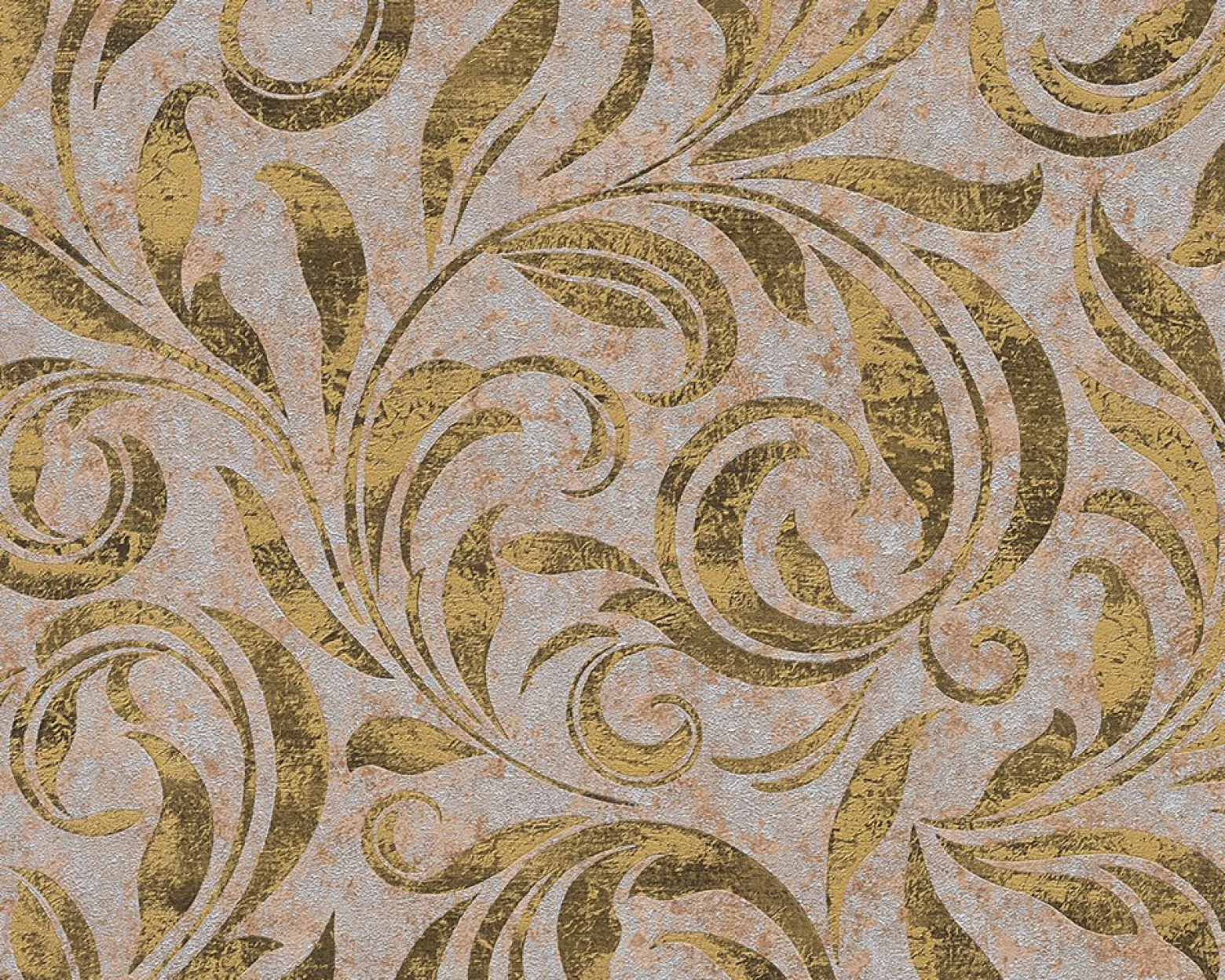 Vliestapete Ranken Vintage silber gold Glanz 95940-5