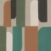 Vliestapete Rasch Abstrakt Grafik Grau Grün Braun 330526