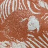 Vliestapete Rasch Afrika Tiger Vögel orange-rot 704723