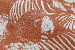 Vliestapete Rasch Afrika Tiger Vögel orange-rot 704723