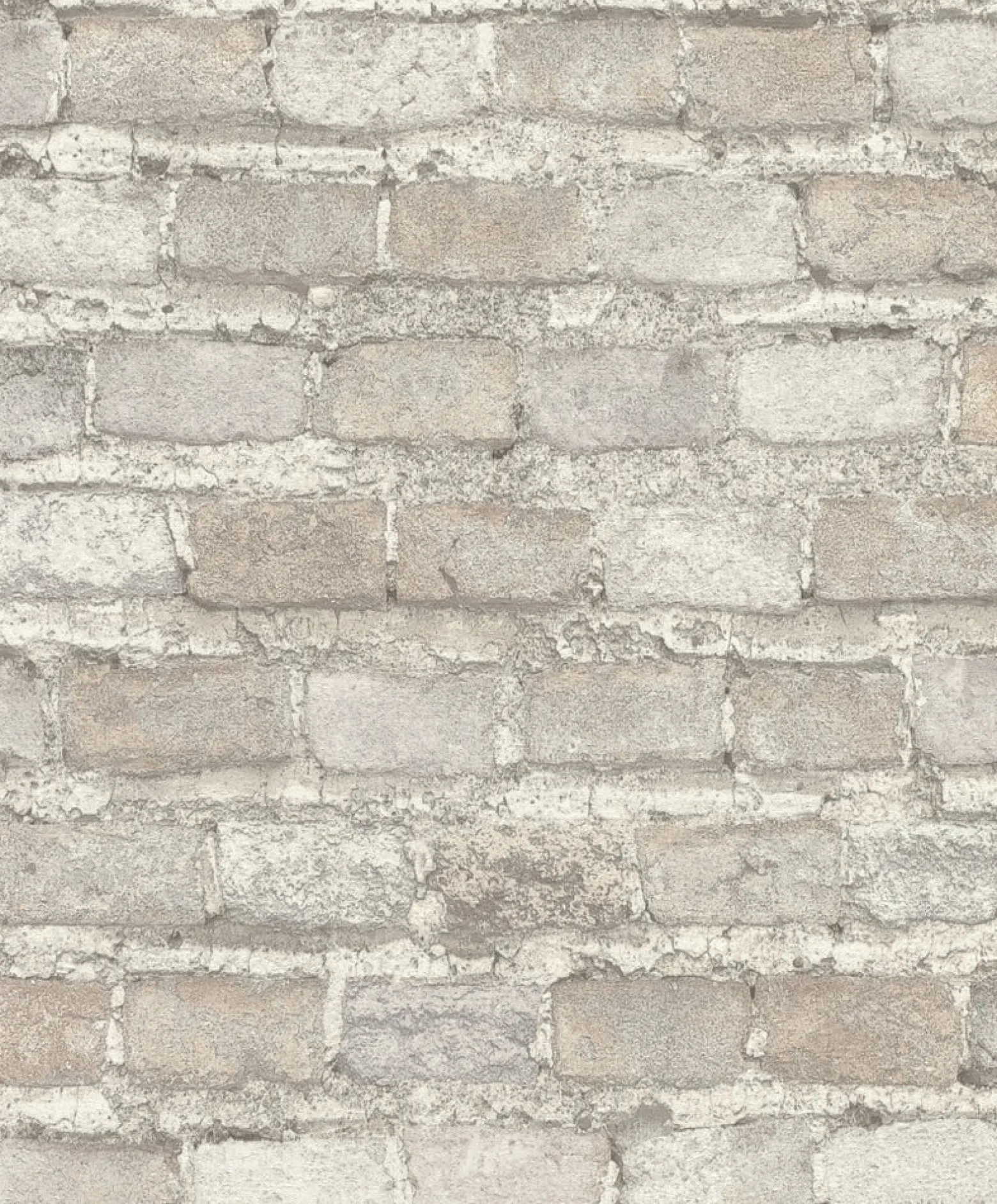 Vliestapete Rasch Backsteine grau beige weiß 428049