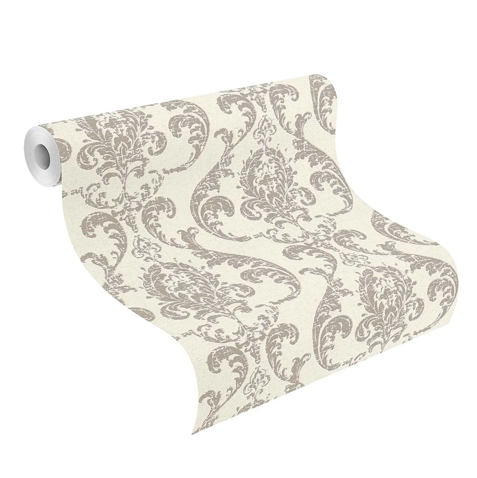 Vliestapete Rasch Barock Muster Weiß Silber 315622
