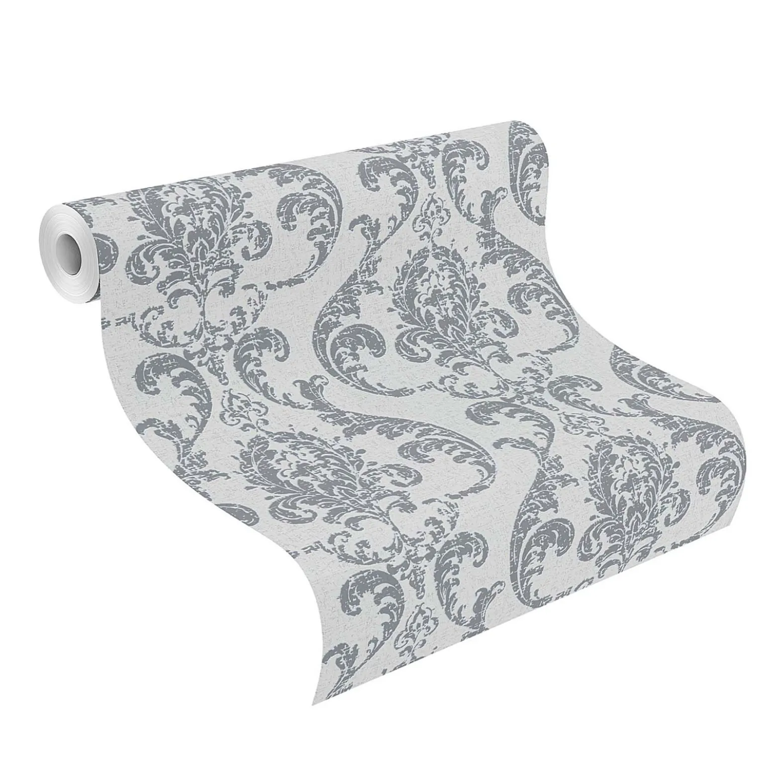 Vliestapete Rasch Barock Muster Grau Silber 315615